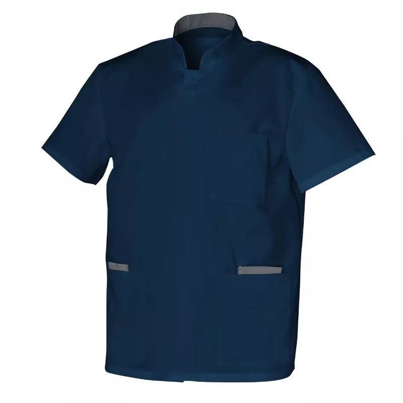 Tunique médicale Homme WOODY MC TENCEL™ Col Officier | Shoptablouse