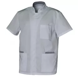 Tunique médicale Homme WOODY MC TENCEL™ Col Officier | Shoptablouse