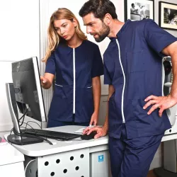 Tunique médicale Homme SIRIUS  Stretch Manches Courtes | Shoptablouse