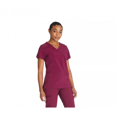 Tunique Médicale Femme Cache-Cœur Stretch | Tenue de Travail