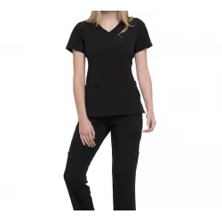 Tunique médicale haut cache cœur femme