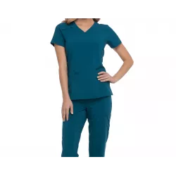 Tunique médicale haut cache cœur femme