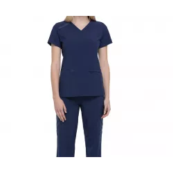 Tunique médicale haut cache cœur femme